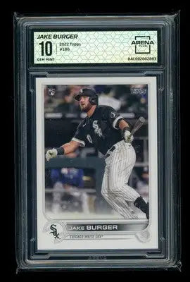 2022 Topps Series One Jake Burger #186 RC Baseball Arena Club 10