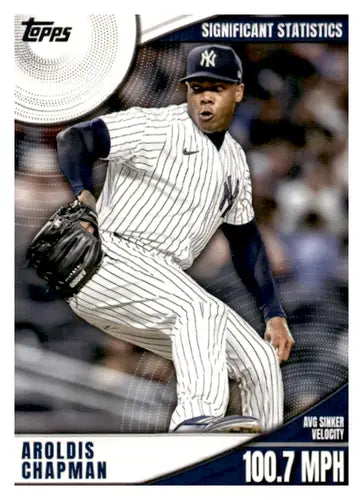 2022 Topps Significant Statistics #SS-21 Aroldis Chapman NM-MT Yankees ID:43915 - Baseball Card Single