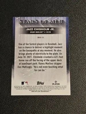 2022 Topps #SMLB-10 Jazz Chisholm Jr. Stars of MLB - Baseball Card Single