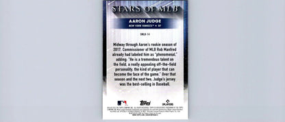 Aaron Judge baseball card from 2022 Topps #SMLB-14 Aaron Judge Stars of MLB collection