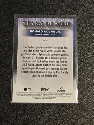 2022 Topps #SMLB-2 Ronald Acuña Jr. Stars of MLB - Baseball Card Single