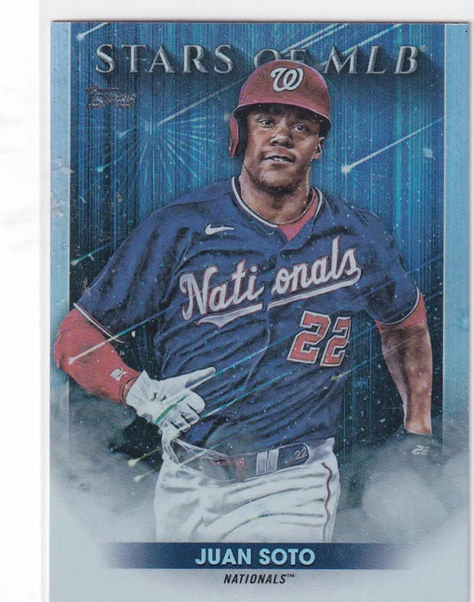 2022 TOPPS #SMLB-23 JUAN SOTO STARS OF MLB- WASHINGTON NATIONALS - Baseball Card Single