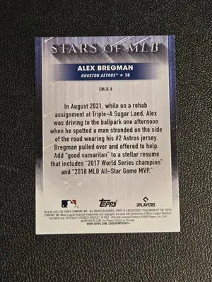 2022 Topps #SMLB-8 Alex Bregman Stars of MLB - Baseball Card Single