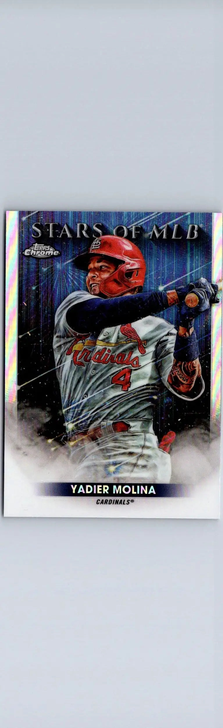 Yadier Molina baseball card from 2022 Topps Stars of MLB Chrome set