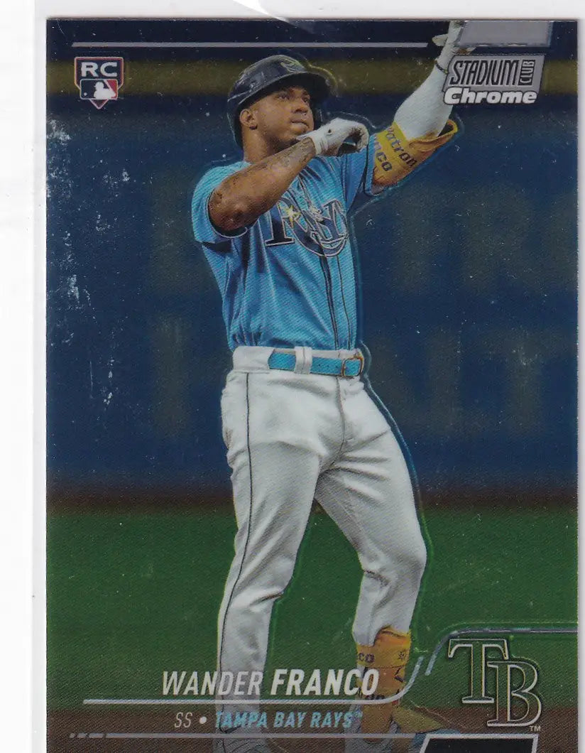2022 TOPPS STADIUM #100 WANDER FRANCO- TAMPA BAY RAYS - Baseball Card Single