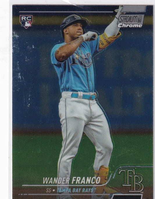 2022 TOPPS STADIUM #100 WANDER FRANCO- TAMPA BAY RAYS - Baseball Card Single