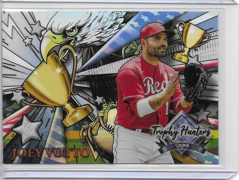 2022 Topps Stadium Club Chome Joey Votto Beam Team & Trophy Hunters Lot. 355,59 - Baseball Card Single