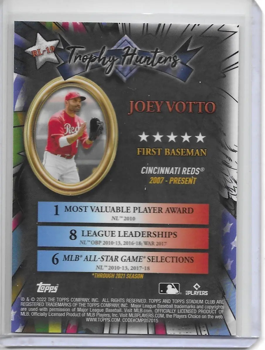 2022 Topps Stadium Club Chome Joey Votto Beam Team & Trophy Hunters Lot. 355,59 - Baseball Card Single