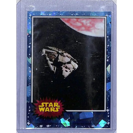 2022 Topps Star Wars Sapphire #122 The Millennium Falcon Speeds Through Space! NM-MT - Star Wars Card Single