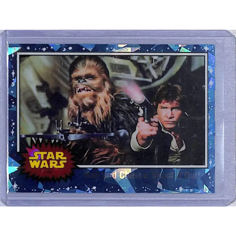 2022 Topps Star Wars Sapphire #44 Han and Chewie Shoot it Out! NM-MT - Star Wars Card Single