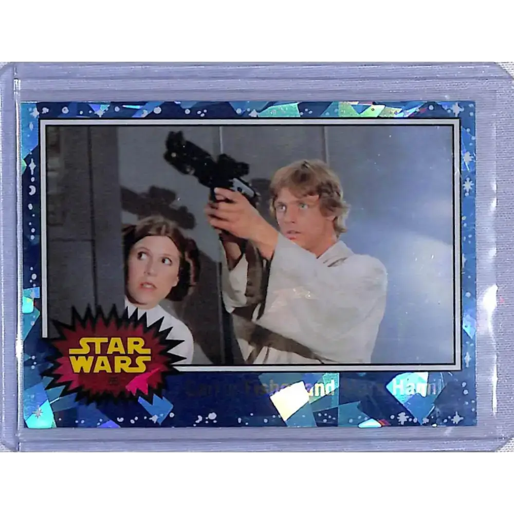 2022 Topps Star Wars Sapphire #65 Carrie Fisher and Mark Hamill NM-MT - Star Wars Card Single