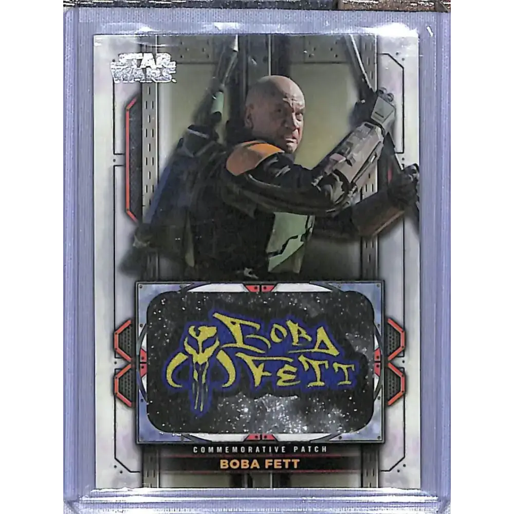 2022 Topps Star Wars: The Book of Boba Fett Commemorative Patch #MP-4 Boba Fett NM-MT NonSport Card - Star Wars Card