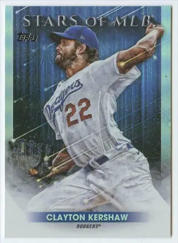2022 Topps Stars of MLB #SMLB-28 Clayton Kershaw NM-MT Dodgers ID:40737 - Baseball Card Single