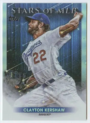 2022 Topps Stars of MLB #SMLB-28 Clayton Kershaw NM-MT Dodgers ID:47310 - Baseball Card Single