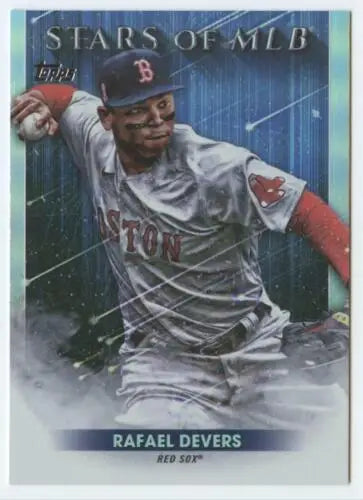 Rafael Devers 2022 Topps Stars of MLB baseball card with original gloss and Red Sox ID