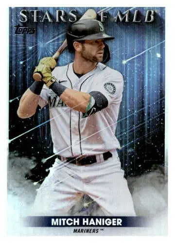 Original gloss 2022 Topps Stars Mitch Haniger baseball card Mariners NM-MT