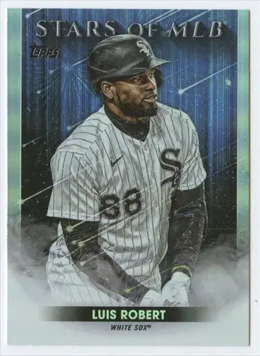 Luis Robert baseball card from 2022 Topps Stars of MLB with original gloss