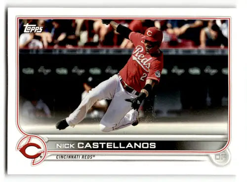 Nick Castellanos baseball card from 2022 Topps Team Sets Cincinnati Reds collection