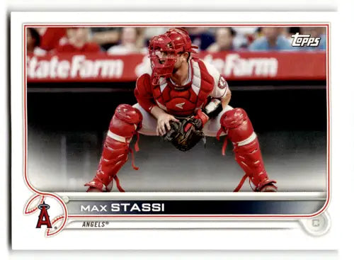 2022 Topps Los Angeles Angels team set card of Max Stassi baseball player