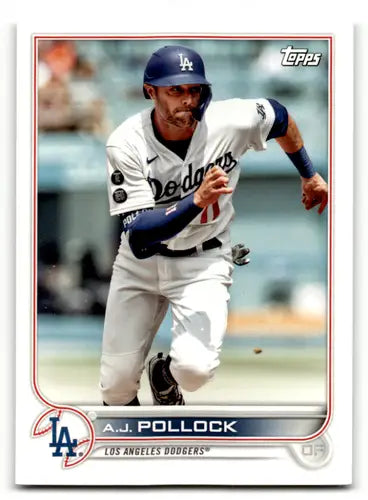 Baseball trading card from 2022 Topps Team Sets Los Angeles Dodgers featuring A.J. Pollock