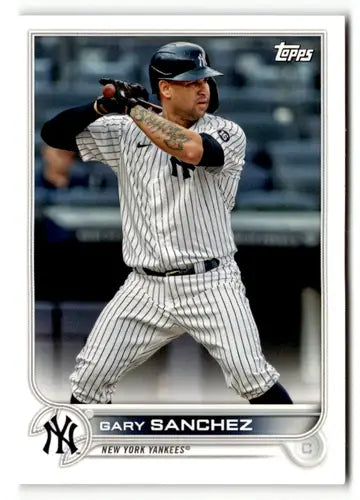 Baseball card from 2022 Topps Team Sets featuring Gary Sanchez Yankees ID 49080