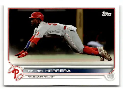 Original gloss Double Herrera baseball card from 2022 Topps Team Sets Philadelphia Phillies