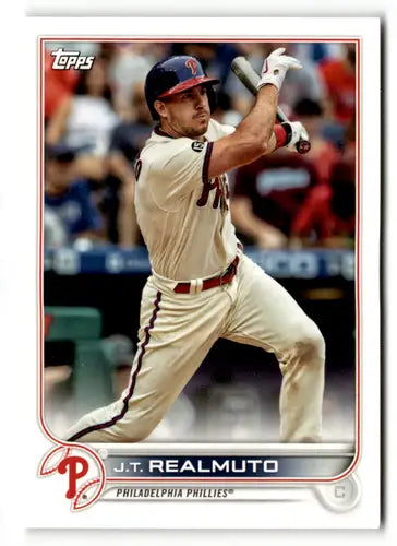 J.T. Realmuto baseball card from 2022 Topps Team Sets Philadelphia Phillies team set