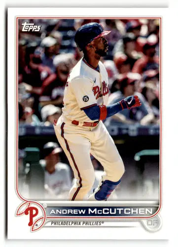 Andrew McCutchen baseball card from 2022 Topps Team Sets Philadelphia Phillies series
