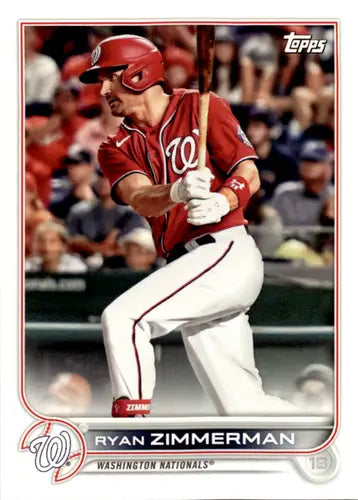 Ryan Zimmerman baseball card from 2022 Topps Team Sets Washington Nationals series