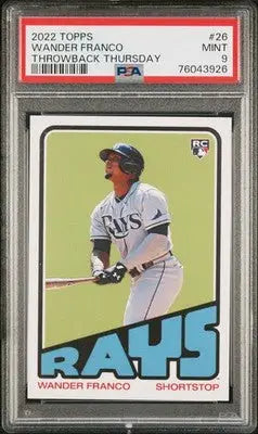 2022 Topps Throwback Thursday #26 Wander Franco Throwback Thursday PSA 9 - Baseball Card Single