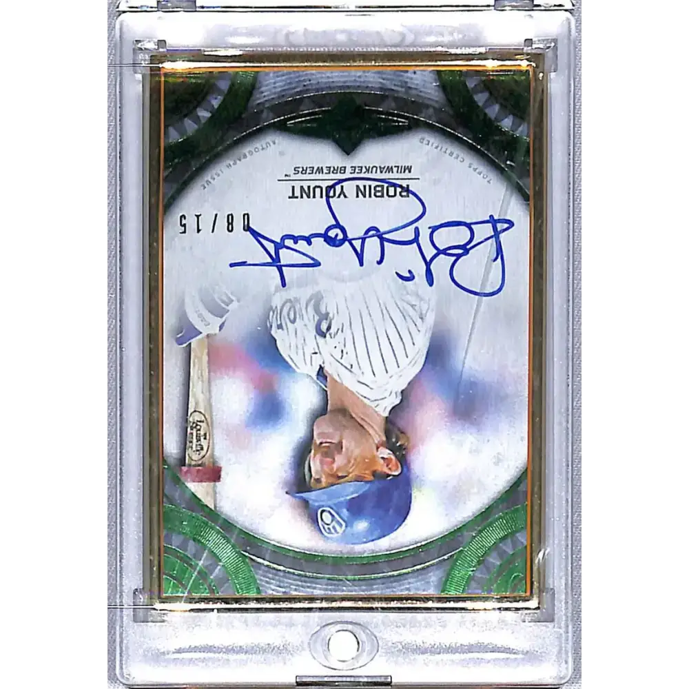 2022 Topps Transcendent Emerald #TCA-RY Robin Yount NM-MT Auto 8/15 Milwaukee Brewers - Baseball Card Single