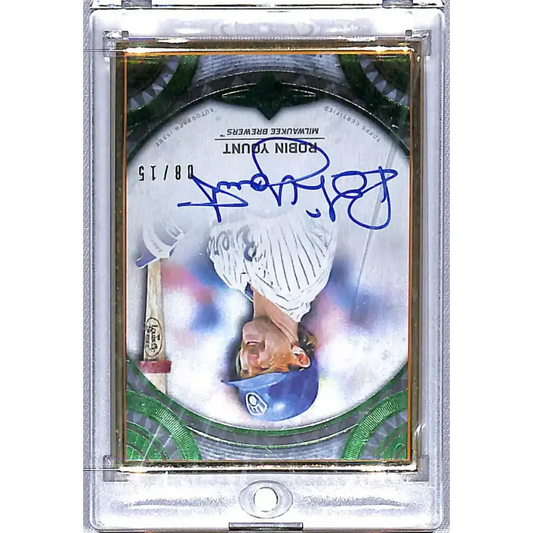 2022 Topps Transcendent Emerald #TCA-RY Robin Yount NM-MT Auto 8/15 Milwaukee Brewers - Baseball Card Single