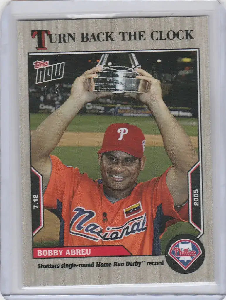 2022 TOPPS TURN BACK THE CLOCK ASH PARALLEL #104 BOBBY ABREU PHILLIES 1/3