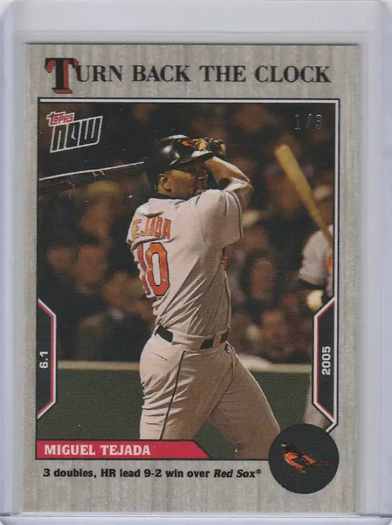 2022 TOPPS TURN BACK THE CLOCK ASH PARALLEL #63 MIGUEL TEJADA ORIOLES 1/3