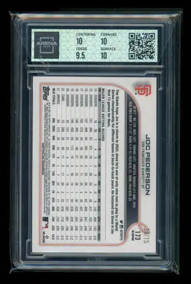 2022 Topps UK Edition Blue Joc Pederson #173 38/75 Baseball Arena Club 10 - Baseball Card Single