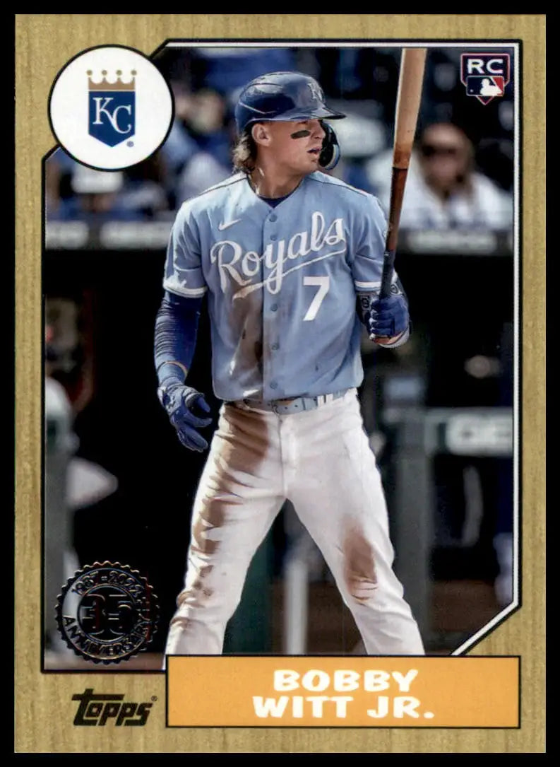 2022 Topps Update - 1987 Topps Baseball 35th Anniversary Complete Your Set Pick - 87TBU-7 Bobby Witt Jr