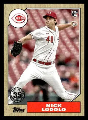 2022 Topps Update #87TBU-16 Nick Lodolo 1987 Topps Baseball 35th Anniversary - Baseball Card Single