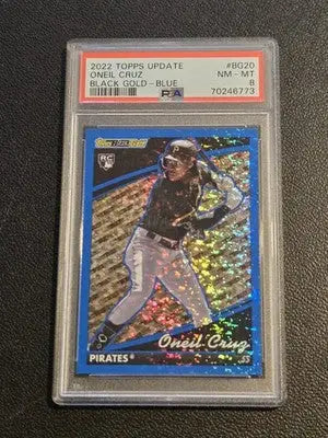 2022 Topps Update #BG-20 Oneil Cruz Topps Black Gold Blue PSA 8 - Baseball Card Single