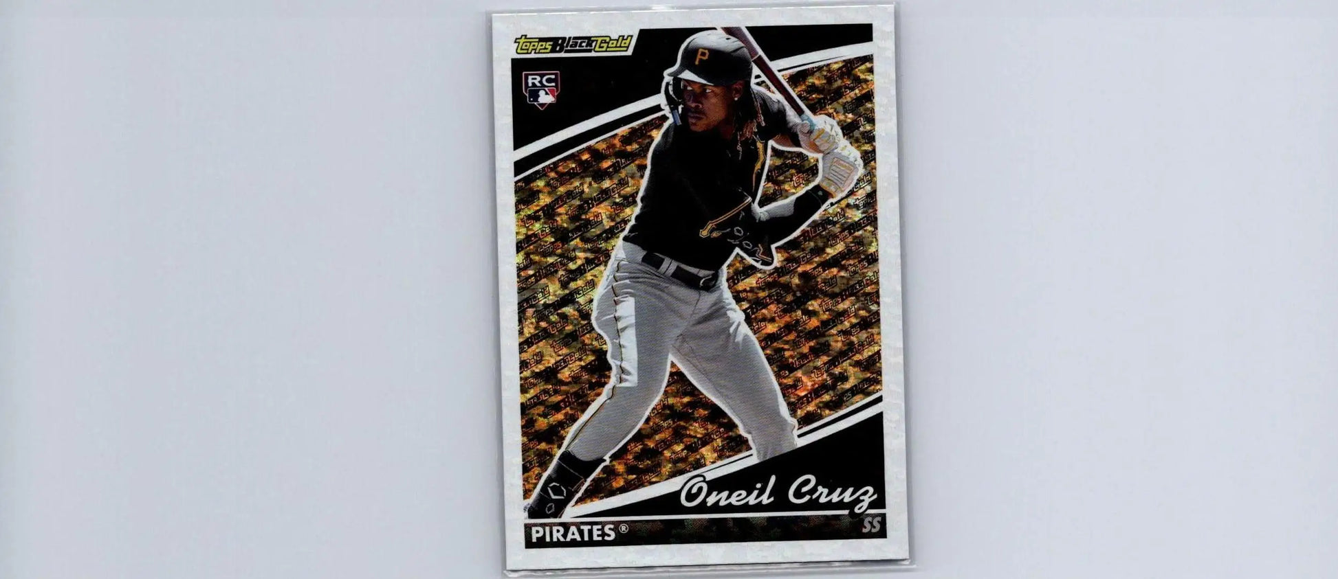 Oneil Cruz baseball card from 2022 Topps Update Black Gold collection