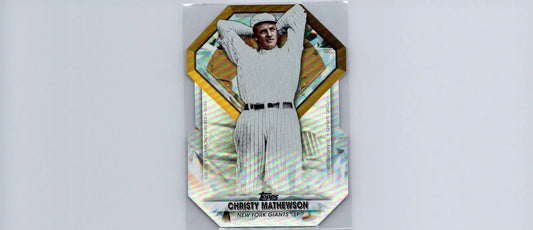 Christy Mathewson baseball card from 2022 Topps Diamond Greats Die Cuts Black series