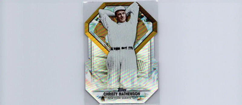 Christy Mathewson baseball card from 2022 Topps Diamond Greats Die Cuts Black series