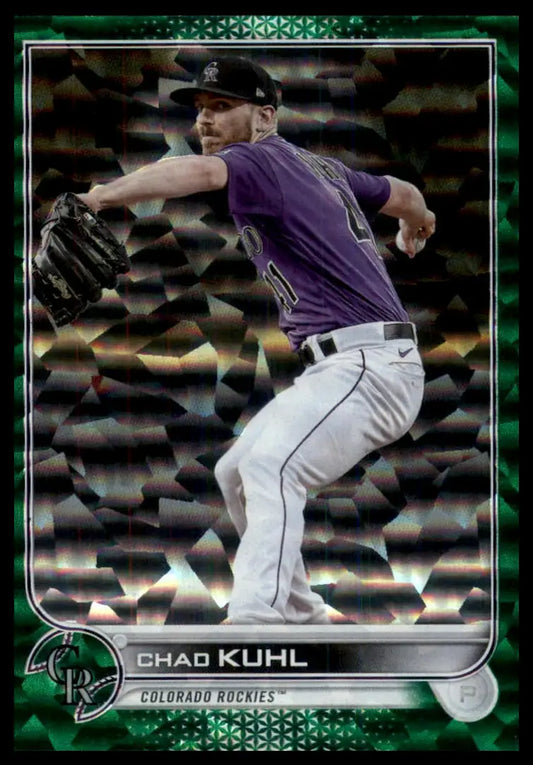 2022 Topps Update - Green Foil Chad Kuhl US71 /499 Colorado Rockies NM - Baseball Card Single