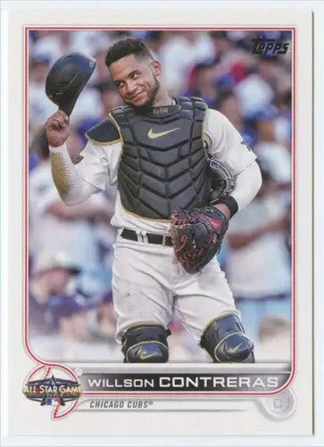 Willson Contreras baseball card from Topps Update 2022 with original gloss