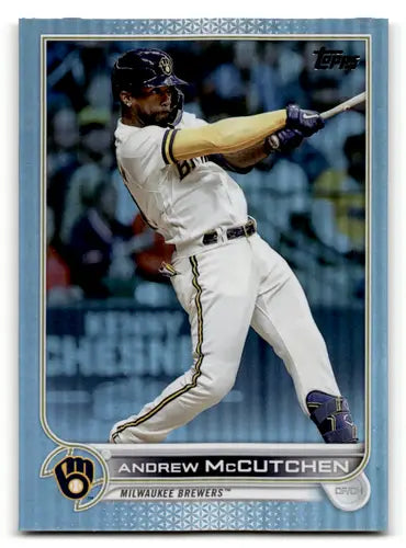Andrew McCutchen baseball card from 2022 Topps Update Rainbow Foil series
