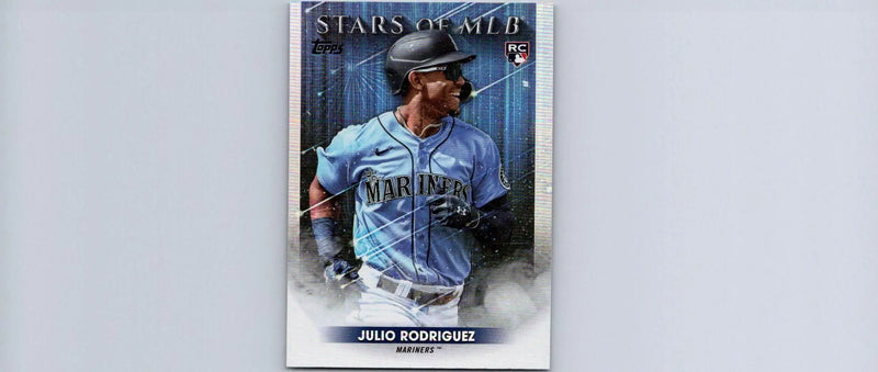 Julio Rodriguez baseball card from 2022 Topps Update #SMLB-87 Stars of MLB series