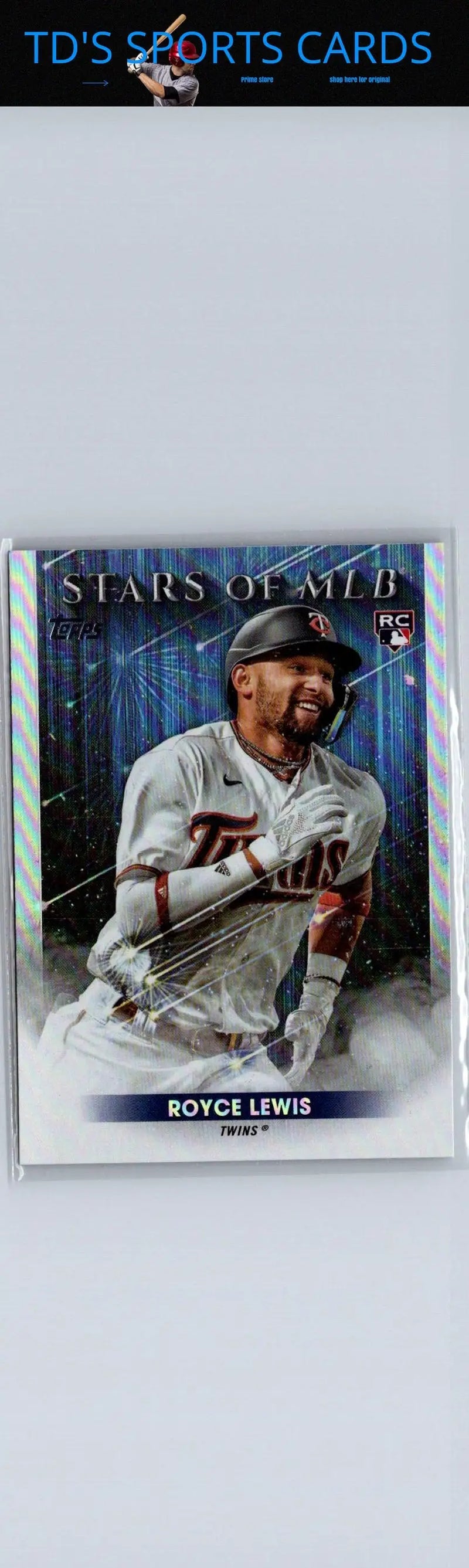 Royce Lewis Stars of MLB Chrome baseball card from 2022 Topps Update series