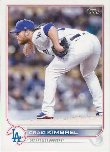 Original gloss 2022 Topps Update US102 Craig Kimbrel Dodgers baseball card image