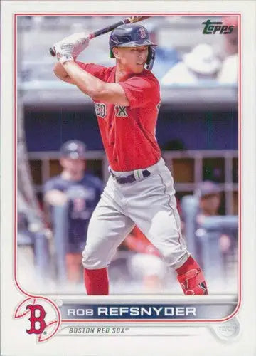 2022 Topps Update US129 Rob Refsnyder Red Sox baseball card NM-MT