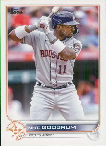 Original gloss 2022 Topps Update Niko Goodrum baseball card Astros ID 47482