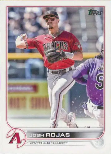 2022 Topps Update Josh Rojas baseball card with original gloss from Diamondbacks